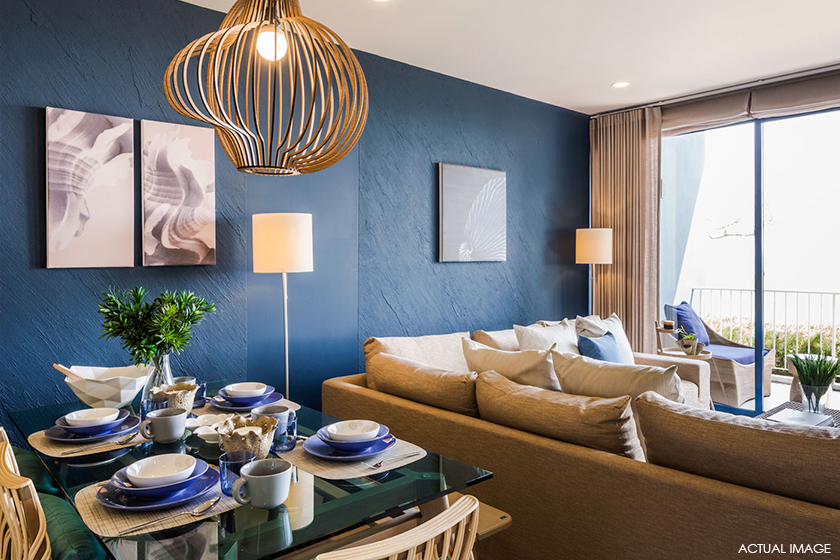 Condo Thewtalay BlueSapphire ChaAm-HuaHin-Interior Living